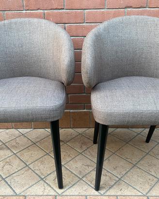 Poltrone eleganti color tortora