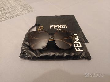  Fendi Baguette FF Havana Butterfly Sungla
