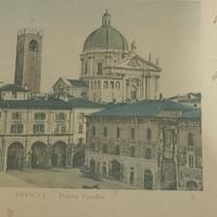 Cartolina d'epoca: Brescia - Piazza della Loggia 