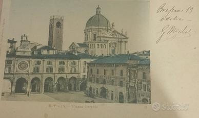 Cartolina d'epoca: Brescia - Piazza della Loggia 