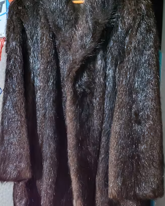 Pelliccia Vintage Sartoriale Marrone Scuro