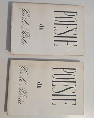 Poesie di Carlo porta vol 1 e 2 Vintage 