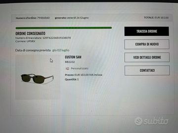 Occhiali da sole Ray-Ban nuovi