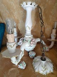 Lampadario in ceramica di Bassano