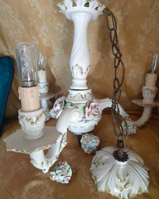 Lampadario in ceramica di Bassano