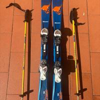 sci bambino con racchette