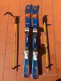 sci bambino con racchette