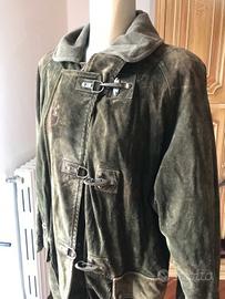 Trench uomo in camoscio Mr Seventy - vero vintage