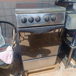 Stufa a Gas con forno 50 cm inox