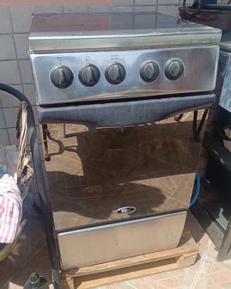Stufa a Gas con forno 50 cm inox