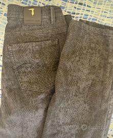 Jeans trussardi donna trama pitonata
