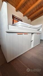 Letto singolo+armadio sottostante Doimo City Line