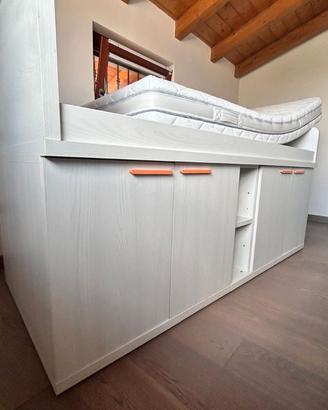 Letto singolo+armadio sottostante Doimo City Line