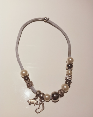 Collana/bracciale con charms portafortuna