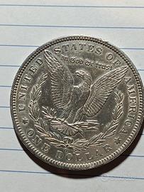dollaro americano argento Morgan 1885