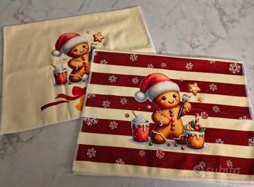 🎄 Set di 2 Asciugamani Natalizi 40×60 cm 🎅