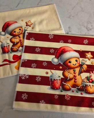 🎄 Set di 2 Asciugamani Natalizi 40×60 cm 🎅