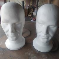 Teste uomo in polistirolo 