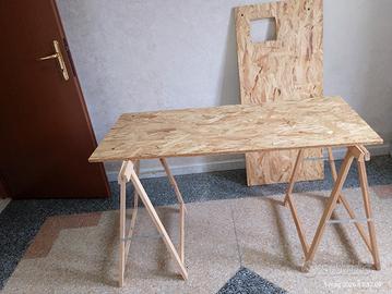 pannelli OSB 3 fenolico 125x56x1,5 cavalletti 