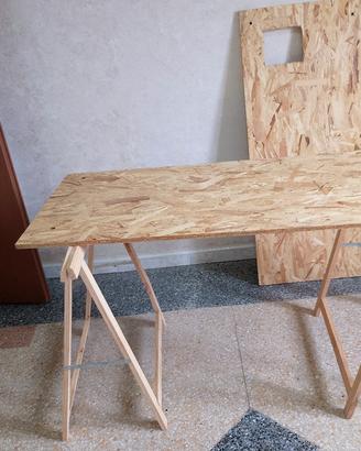 pannelli OSB 3 fenolico 125x56x1,5 cavalletti 