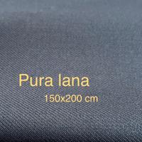 Scampolo nero in pura lana tessuto Marzotto