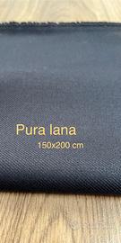 Scampolo nero in pura lana tessuto Marzotto