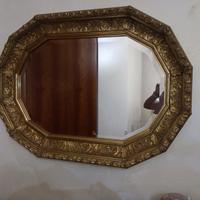 specchio cornice oro
