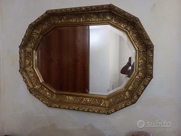 specchio cornice oro