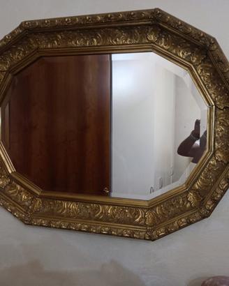 specchio cornice oro