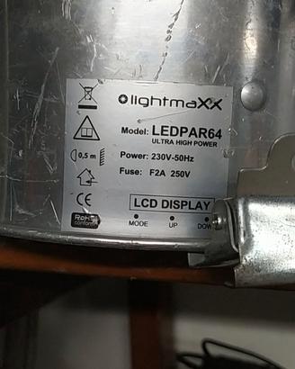 Par 64 36 led 3watt RGB