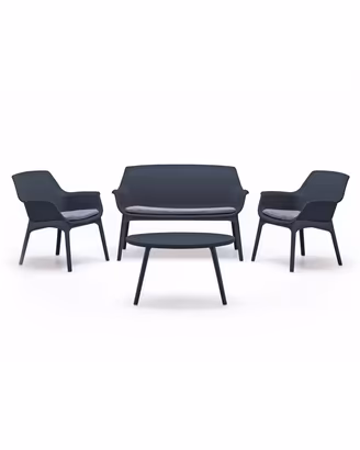 Bica Luxor Lounge Set Giardino Antracite