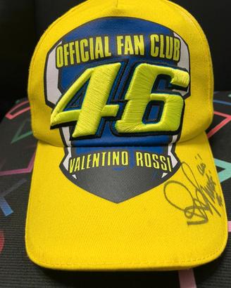 Cappello Valentino Rossi autografato di persona