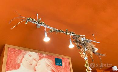 2 kit illuminazione a 3 faretti led negozio