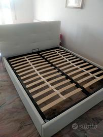 Struttura letto a contenitore + materasso