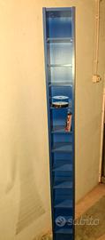 Mobile blu porta cd/porta tutto a colonna