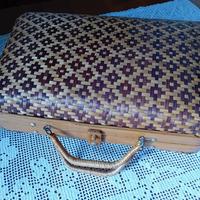 borsa vintage in paglia e bambù 