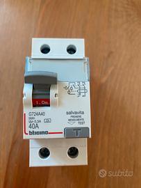 Interruttore differenziale salvavita