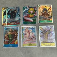 Lotto 7 SR Eng One Piece TCG Carte