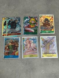 Lotto 7 SR Eng One Piece TCG Carte