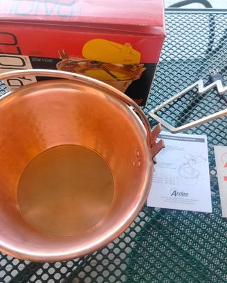Paiolo elettrico in rame ARDES,art. 248,slow mixer