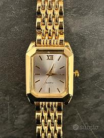 Orologio acciaio inox placato oro