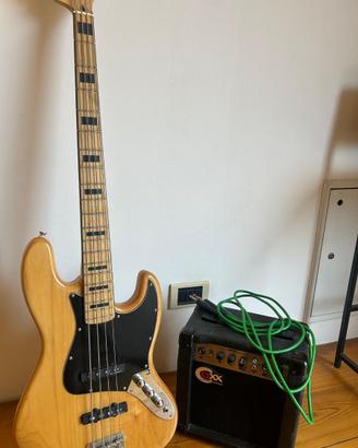 Squier Jazz Bass Vintage '70s + Ampli COXX CG-10