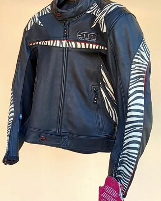 Giubbotto in pelle da moto Halvarssons per donna