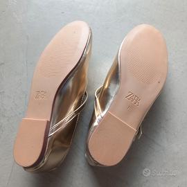Ballerine zara lamina dorata 31