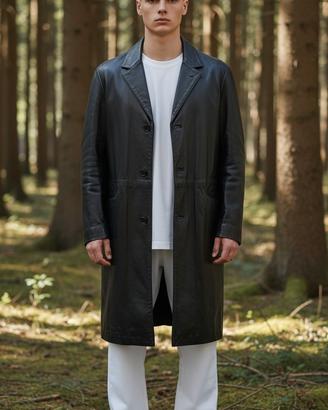 cappotto pelle Versace