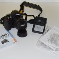Nikon Reflex 24MP D3300 + 18-55  solo 6000 scatti