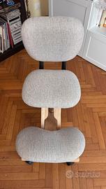 Sedia ergonomica posturale Cinius con schienale