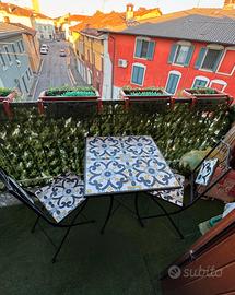 Tavolo e 2 sedie richiudibi per giardino o balcone