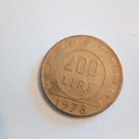 Moneta Rara 200 lire 1978