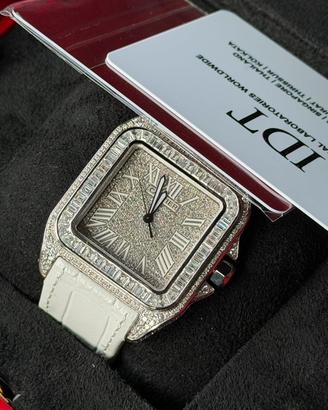 Cartier Santos XL pavé diamanti 